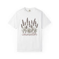 Lavender Blooms Shirt Counselor Petals Gift Women Flower Art Tee Lavender T-Shirt Therapist Fan Floral Tshirt Floral Graphic Clean