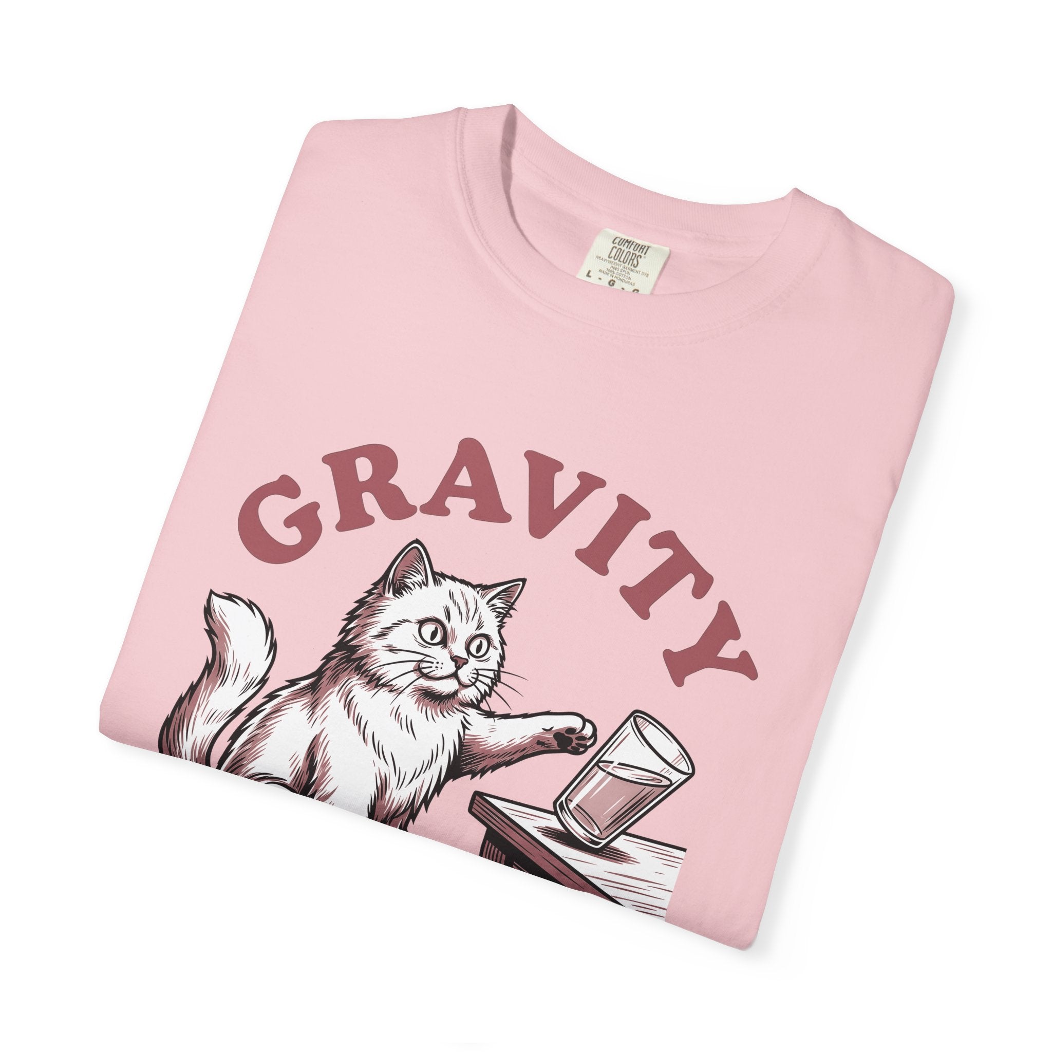 Cat Glass Shirt Cat Humor Gift Women Vintage Tee Glassware T-Shirt Cat Fan Retro Tshirt Funny Graphic Hand Drawn Table Tshirt