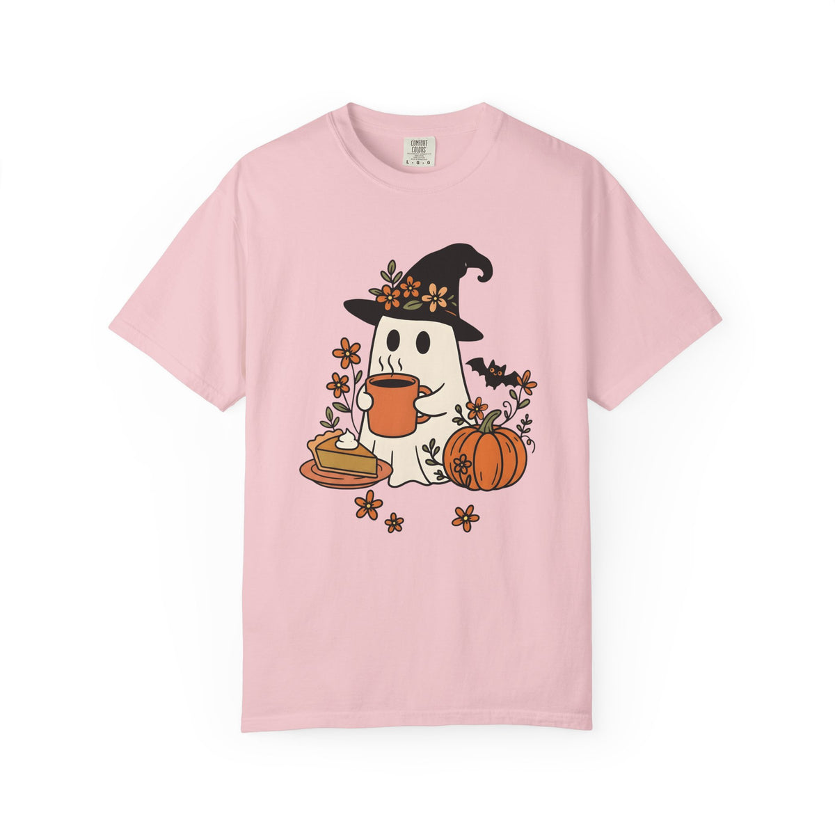 Phantom Witch Shirt Halloween Harvest Gift Women Cartoon Tee Witch T-Shirt Halloween Fan Cartoon Tshirt Autumn Graphic Doodle Gourd Tshirt