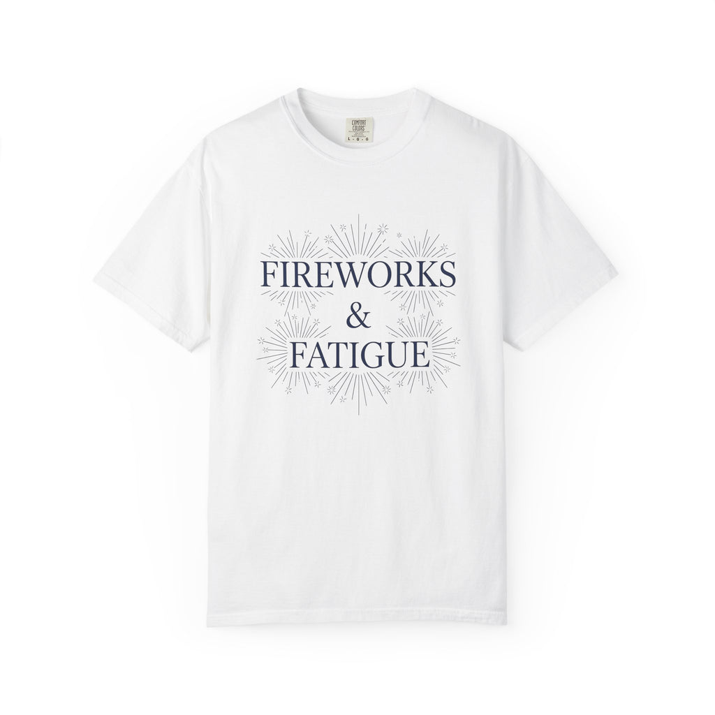 Firework Blast Shirt Holiday Festival Gift Women Basic Tee Pyrotechnic T-Shirt Celebration Fan Simple Tshirt Fair Graphic Old School