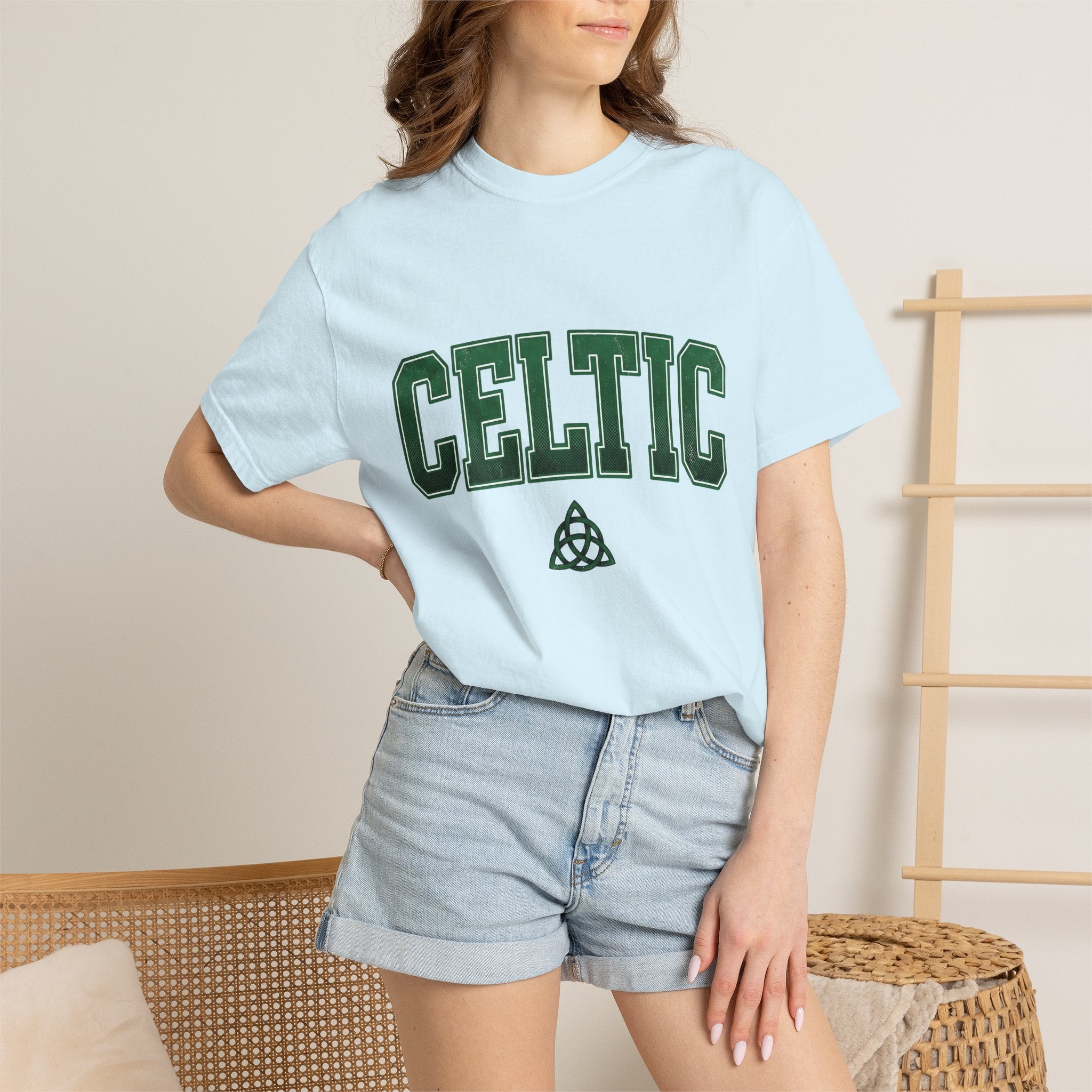 Irish Weave Shirt St Patrick's Day Celtic Gift Women Hand Drawn Tee Irish Twill T-Shirt Shamrock Fan Hand Drawn Tshirt Celtic Graphic