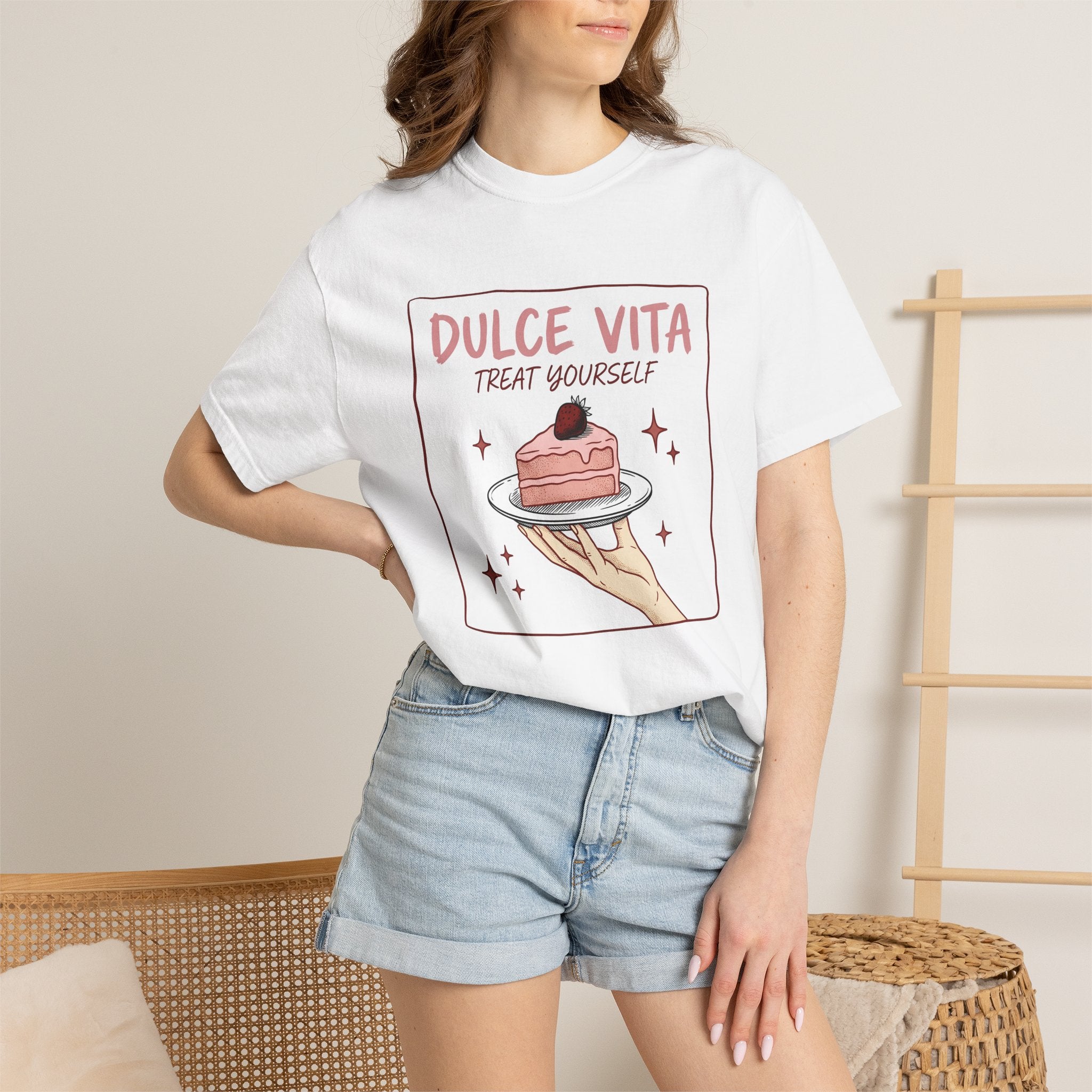 Berry Cake Shirt St. Valentine's Day Meal Gift Women Line Art Tee Cake T-Shirt Valentine Fan Minimalist Tshirt Dinner Graphic Cartoon