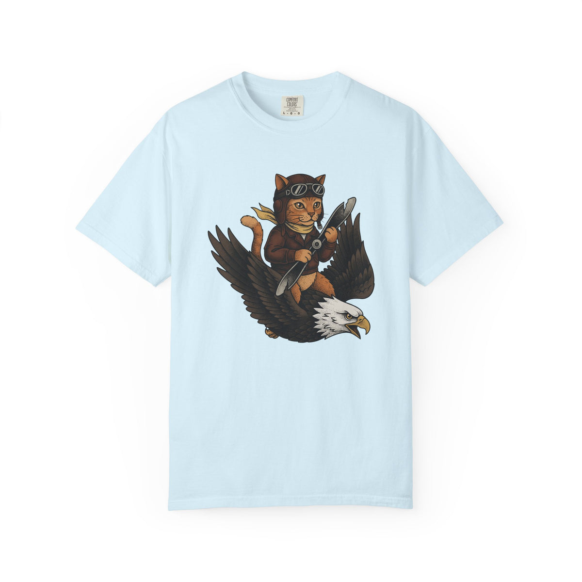 Flying Cat Shirt Cat Unisex Gift Creatures Classic Tee Kitty T-Shirt Cat Fan