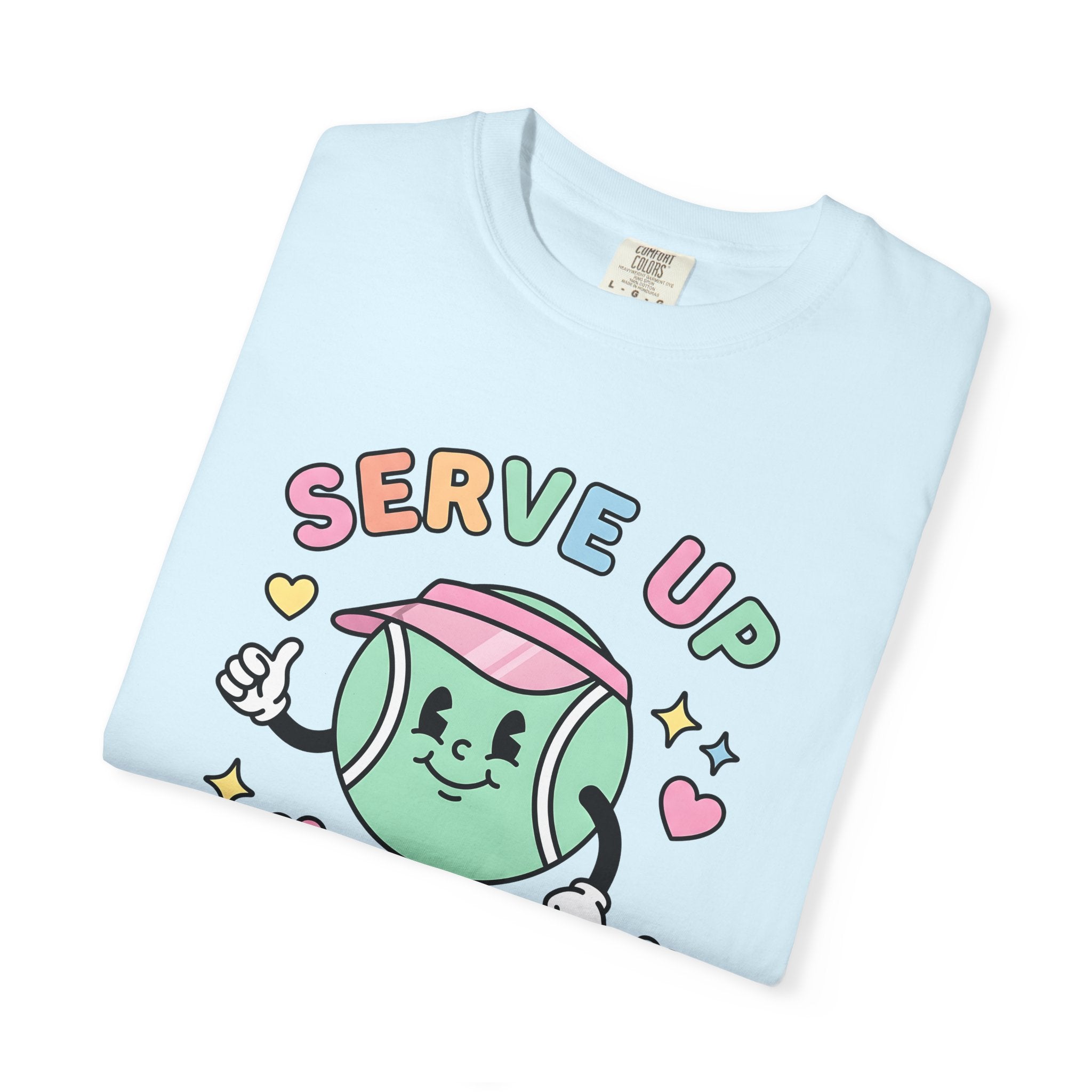 Tennis Ball Mascot Shirt Sports Inspiration Gift Women Chibi Tee Tennis Ball T-Shirt Athlete Fan Cartoon Tshirt Motivational Graphic Old