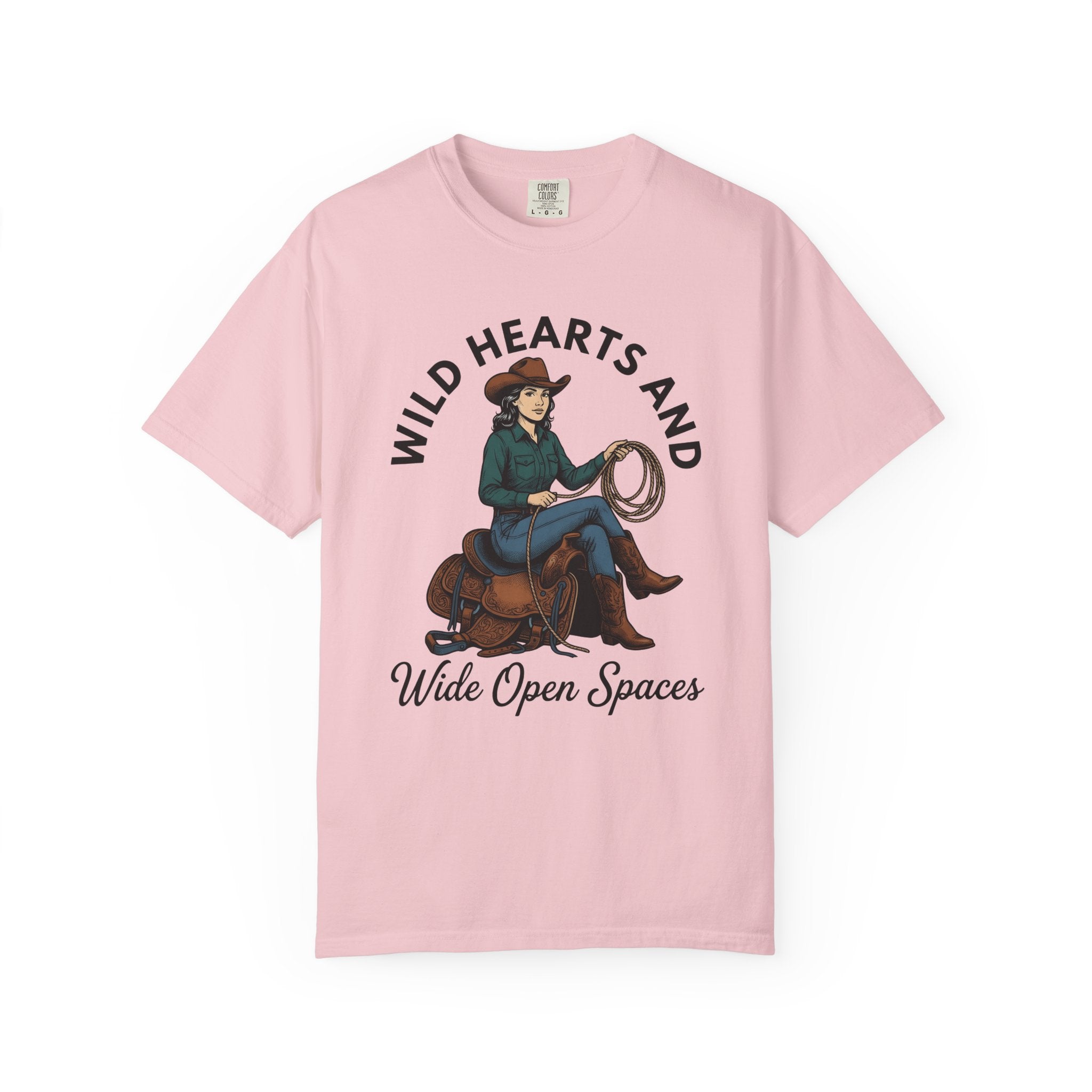 Cowgirl Graphic Shirt Cowgirl Rodeo Gift Women Vintage Tee Graphic T-Shirt Cowgirl Fan Retro Tshirt Rodeo Graphic Western Lasso Tshirt