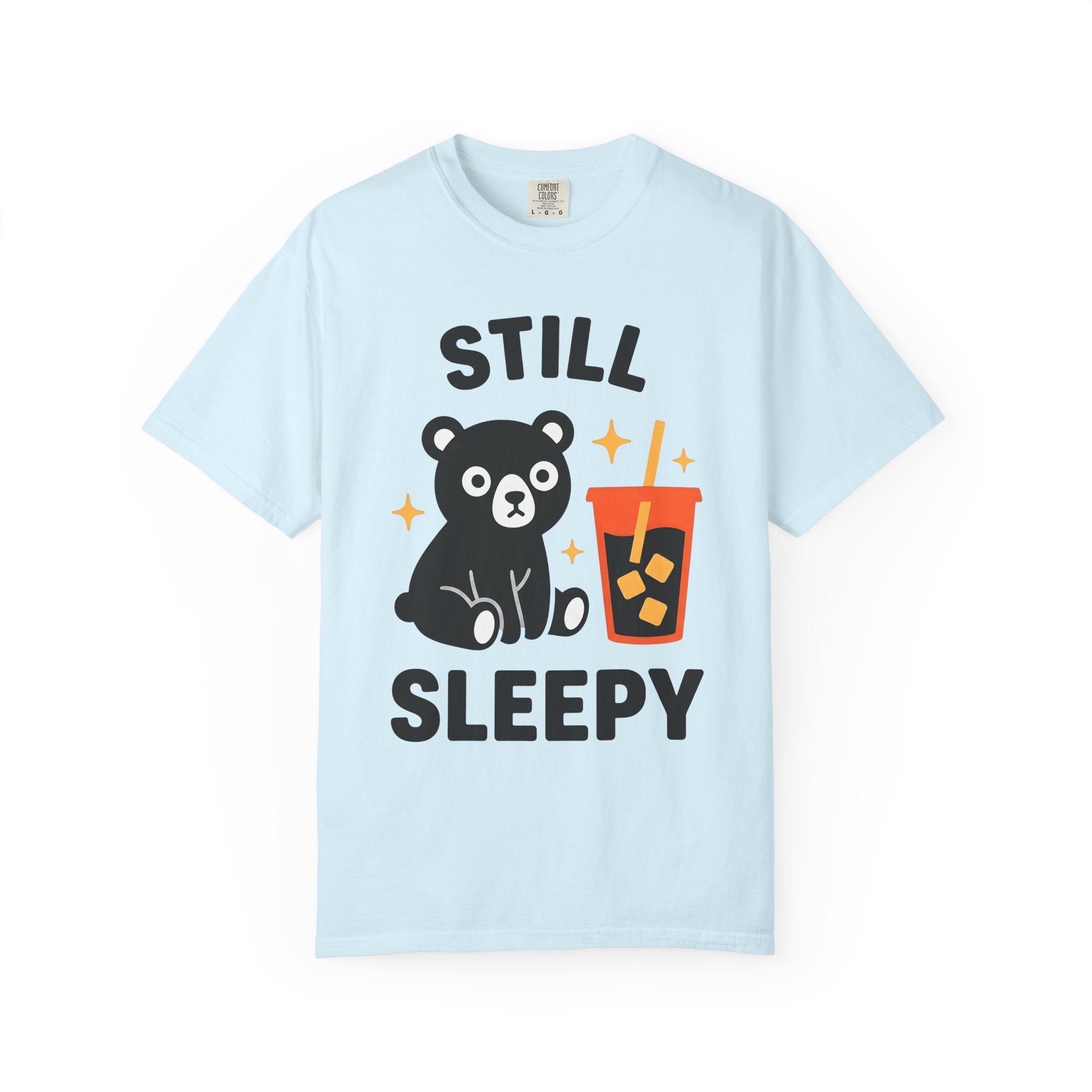 Bear Bubble Tea Shirt Coffee Wildlife Gift Women Cute Tee Boba T-Shirt Coffee Fan Animal Graphic Tshirt Simple Glitter Tshirt