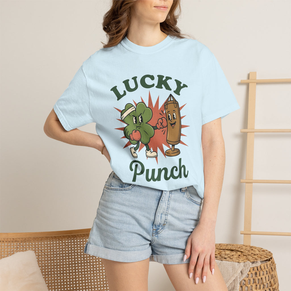 Lucky Boxer Shirt St Patrick's Day Comedy Gift Women Animated Tee Boxer T-Shirt Shamrock Fan Cartoon Tshirt Humor Graphic Sketch Boxing Bag