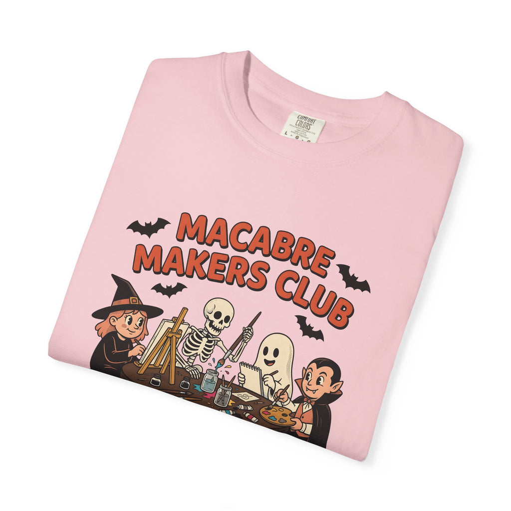 Halloween Figures Shirt Halloween Drawing Gift Women Doodle Tee Spooky T-Shirt Horror Fan Creepy Tshirt Illustration Sketch Graphic Sketch
