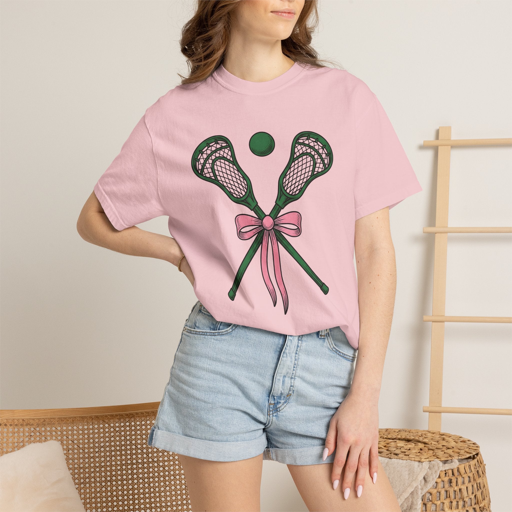 Lacrosse Sticks Shirt Lacrosse Sports Gift Women Line Art Tee Lacrosse Sticks T-Shirt Lacrosse Fan Linework Tshirt Athletic Graphic Hand