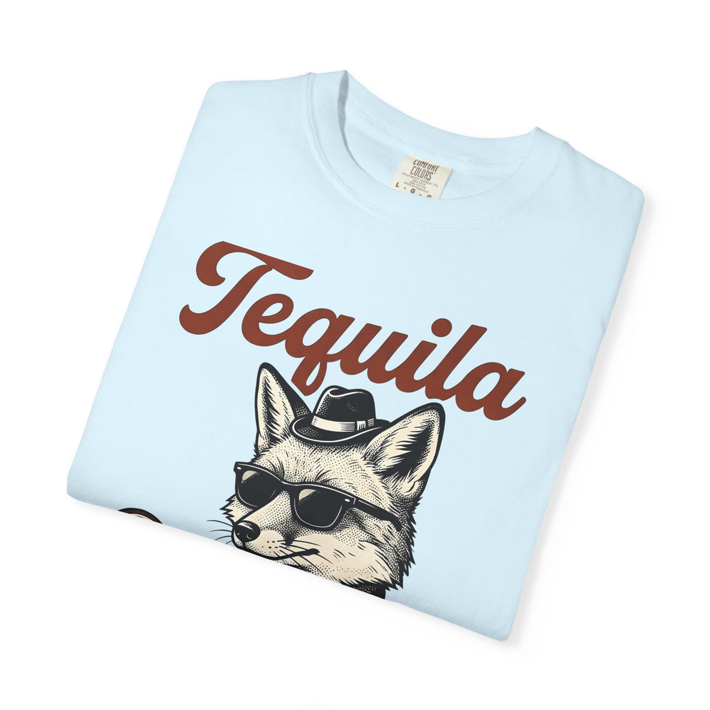 Fox Drink Shirt Tequila Wildlife Gift Women Retro Tee Fox T-Shirt Liquor Fan Vintage Tshirt Animal Graphic Sketch Shades Tshirt