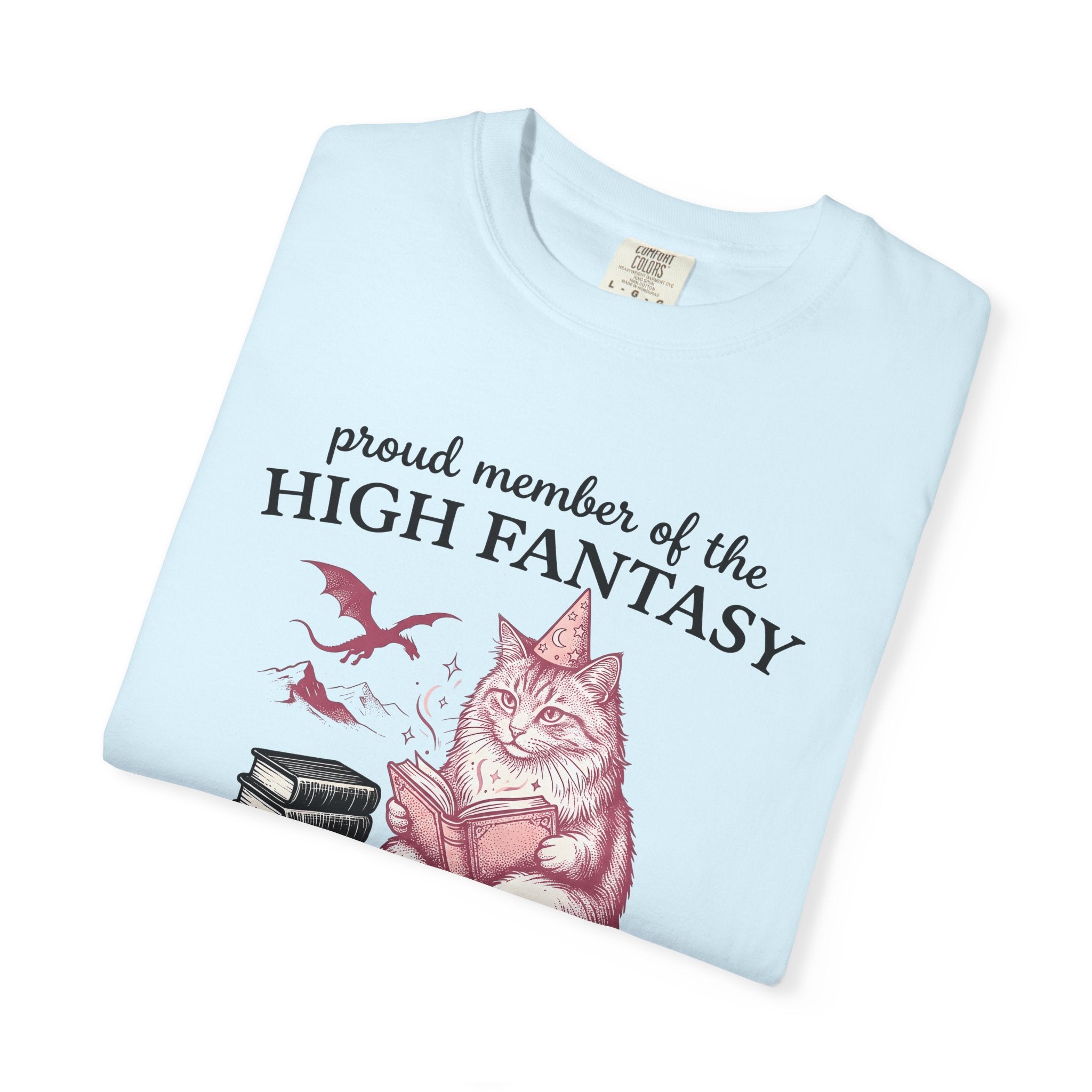 Wizard Cat Shirt Cat Fantasy Gift Women Vintage Tee Sorcerer Cat T-Shirt Feline Fan Retro Tshirt Mythical Graphic Hand Drawn Dragon Tshirt