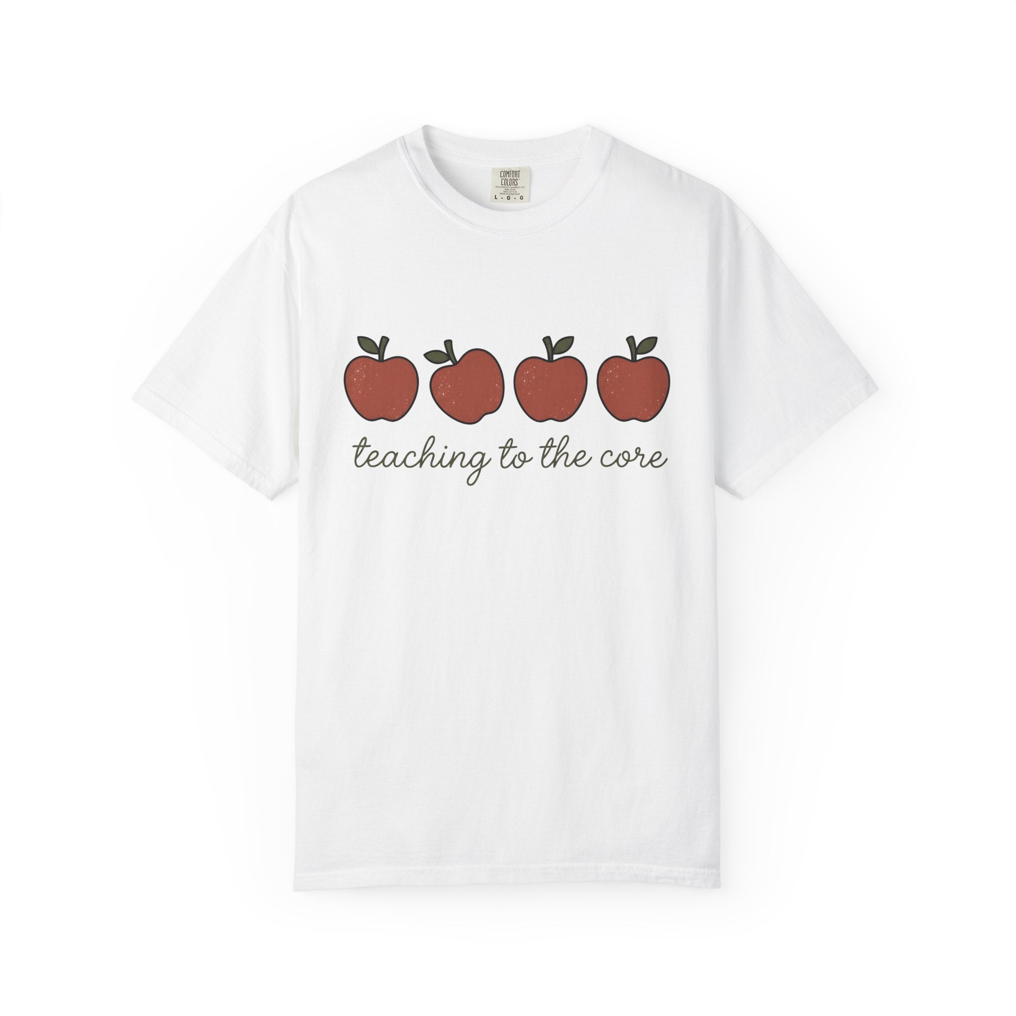 Apple Row Shirt Teachers Thanks Gift Women Hand Drawn Tee Orchard T-Shirt Educator Enthusiast Illustrated Tshirt Appreciation Graphic Clean