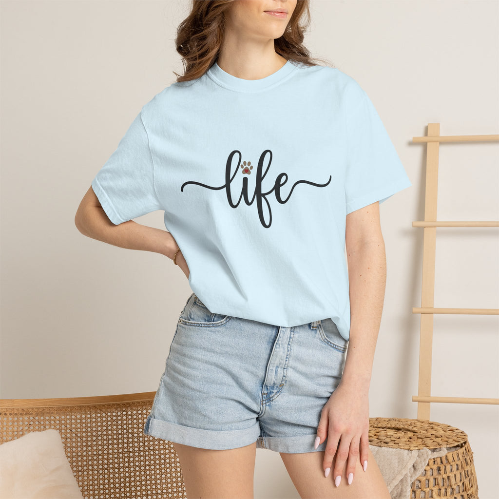 Paw Print Handwriting Shirt Dog Critter Gift Women Calligraphy Lettering Tee Handwritten Message T-Shirt Dog Fan Typography Tshirt Animal