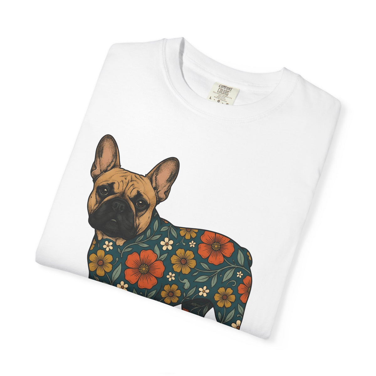 French Bulldog Shirt Dog Floral Unisex Gift Boho Tee Bulldog T-Shirt Dog Fan