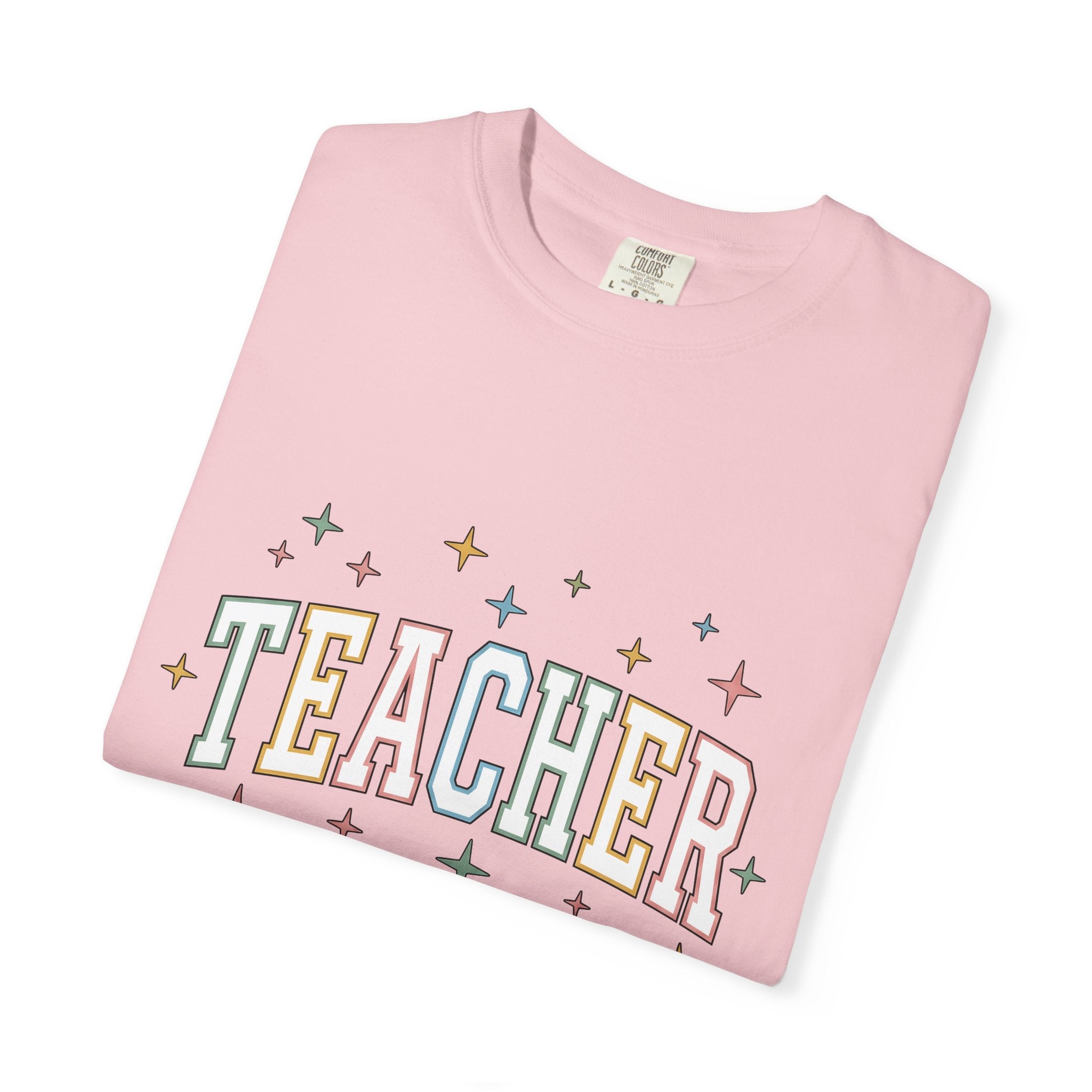 Teaching Phrase Shirt Teachers Learning Gift Women Vivid Tee Educational T-Shirt Teacher Enthusiast Colorful Tshirt Education Graphic Old