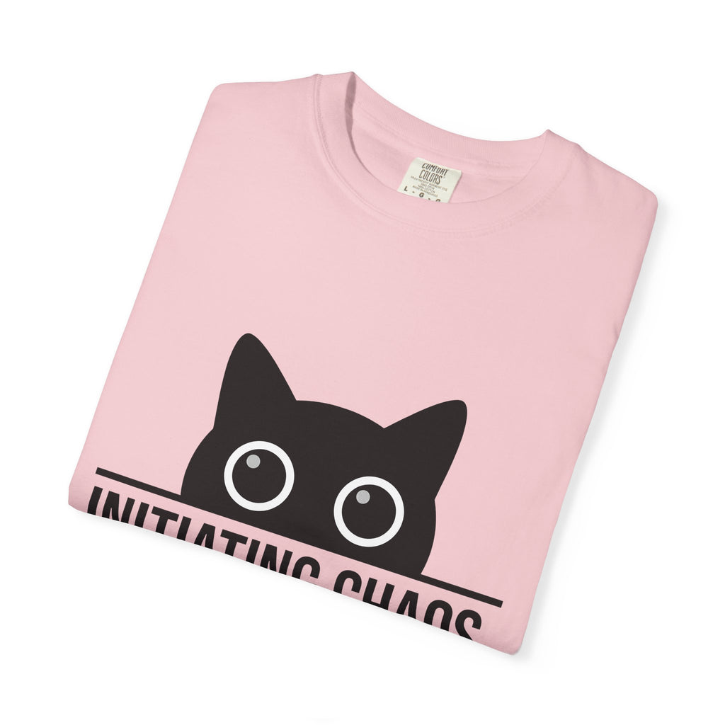 Kitty Face Shirt Cat Comedy Gift Women Basic Tee Cat T-Shirt Cat Fan Simple Tshirt Humor Graphic Current Wide Eyes Tshirt