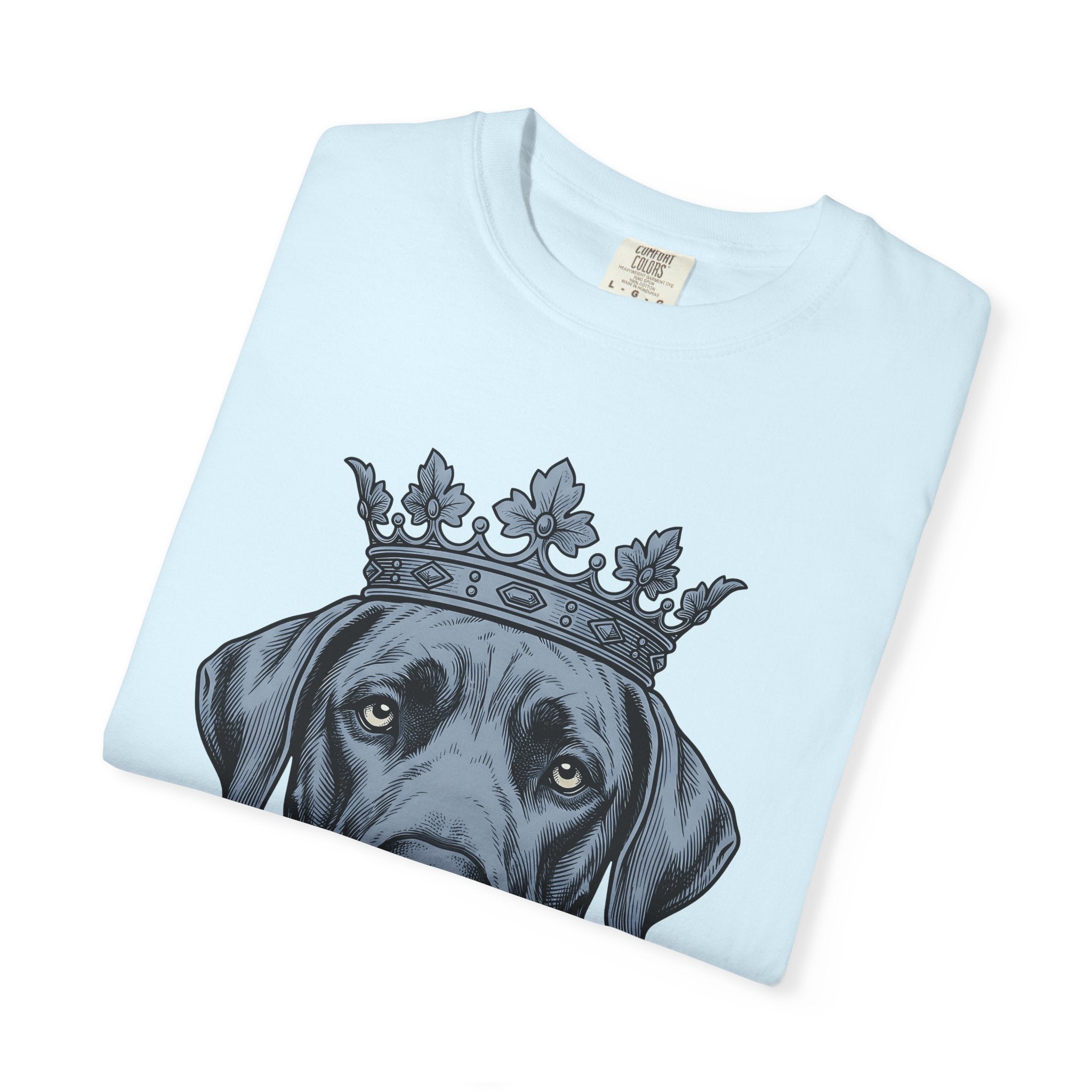Dog Crown Shirt Dog Animal Gift Women Tattoo Tee Tiara T-Shirt Dog Fan Crown Tshirt Creature Graphic Vintage Royalty Tshirt