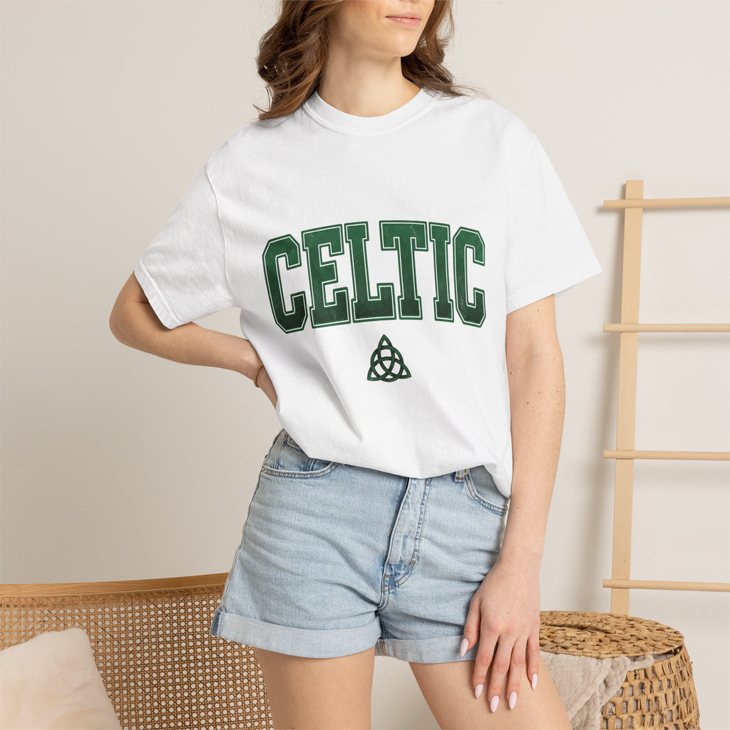 Irish Weave Shirt St Patrick's Day Celtic Gift Women Hand Drawn Tee Irish Twill T-Shirt Shamrock Fan Hand Drawn Tshirt Celtic Graphic