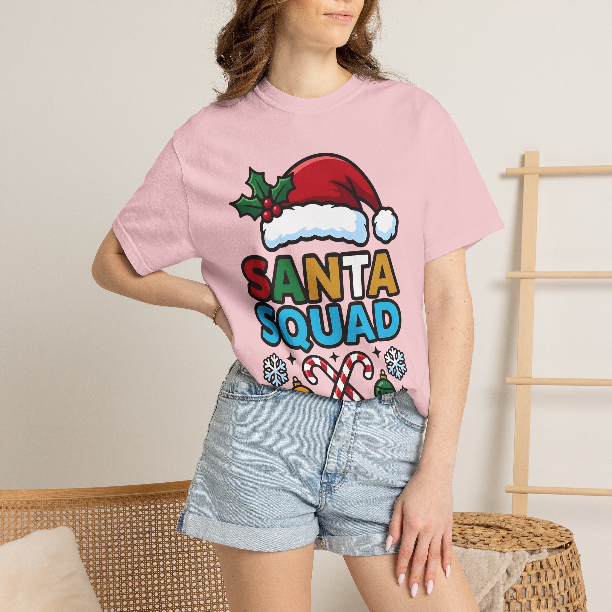 Santa Cap Shirt Christmas Festivity Gift Women Animated Tee Santa Hat T-Shirt Holiday Fan Cartoon Tshirt Celebration Graphic Modern Candy