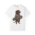 Dachshund Skateboard Shirt Dog Cruiser Gift Women Animated Tee Wiener Dog T-Shirt Dog Fan Cartoon Tshirt Cruiser Graphic Old School Pullover
