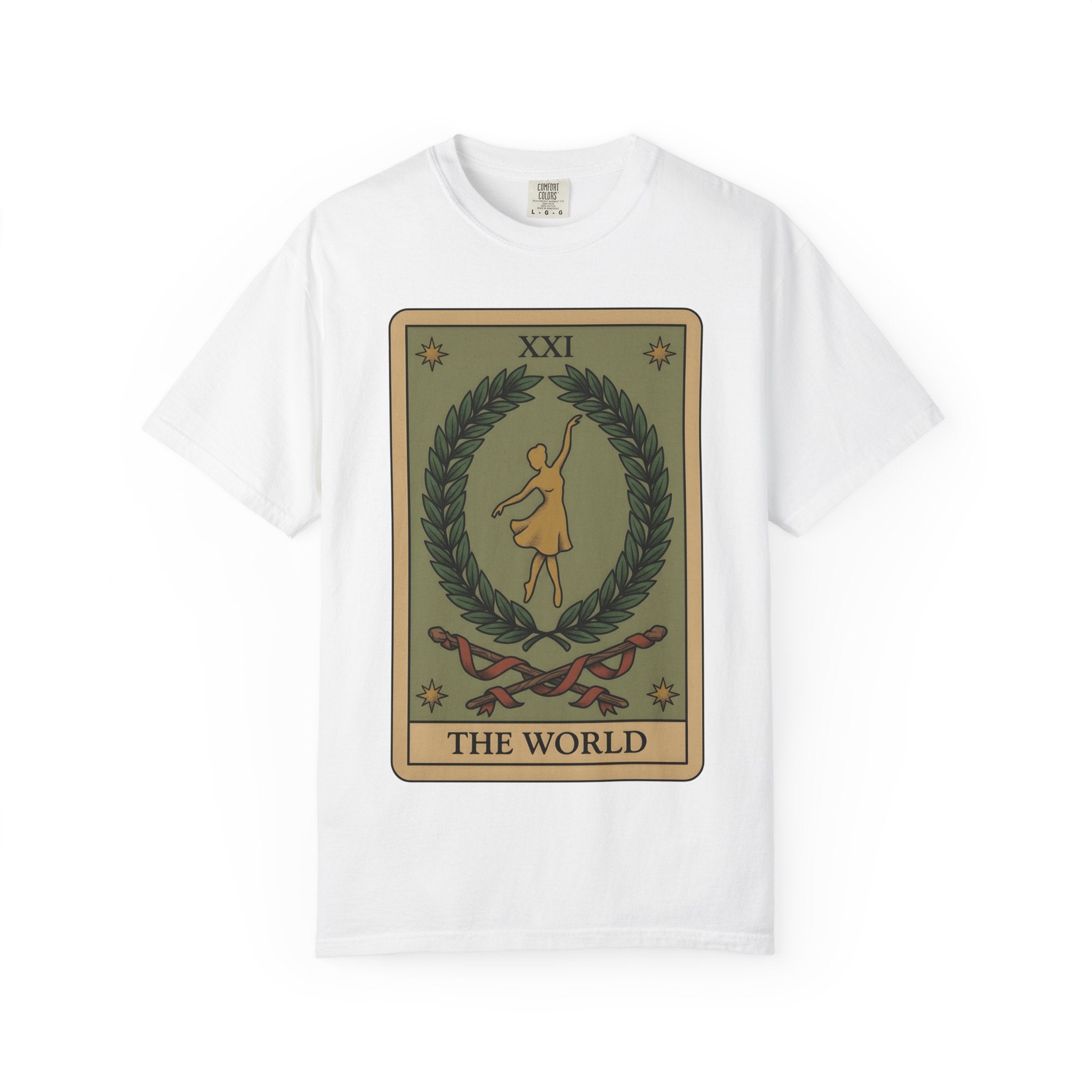 Tarot Deck Shirt Boho Chic Mysticism Gift Women Retro Tee Oracle Cards T-Shirt Bohemian Enthusiast Vintage Tshirt Spiritual Graphic Sketch
