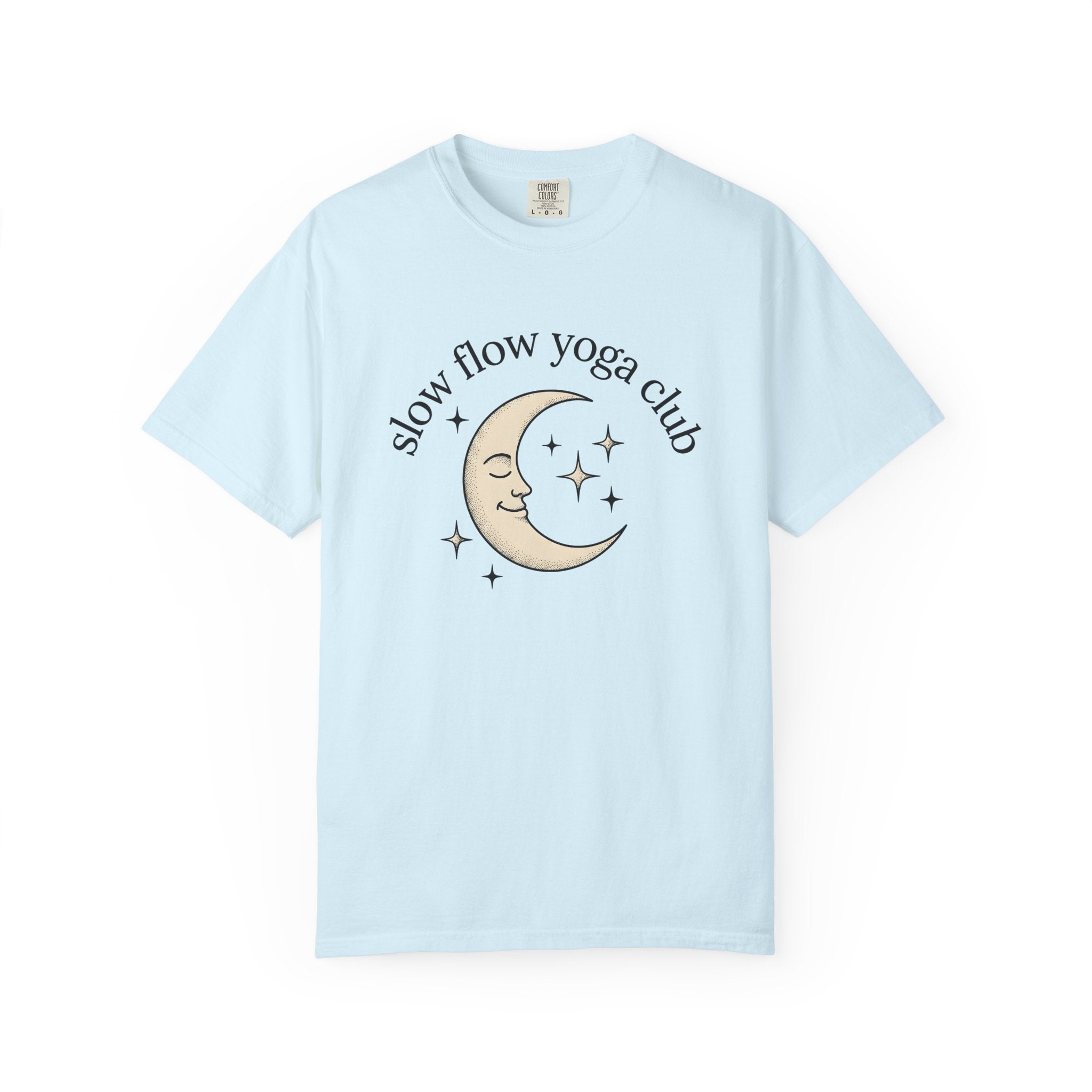 Crescent Moon Shirt Yoga Mindfulness Gift Women Hippie Tee Lunar T-Shirt Meditation Enthusiast Bohemian Tshirt Meditation Graphic Retro