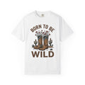 Leather Boots Blossoms Shirt Cowgirl Cowboy Gift Women Distressed Tee Boots T-Shirt Rodeo Fan Vintage Tshirt Cowboy Graphic Line Art Desert