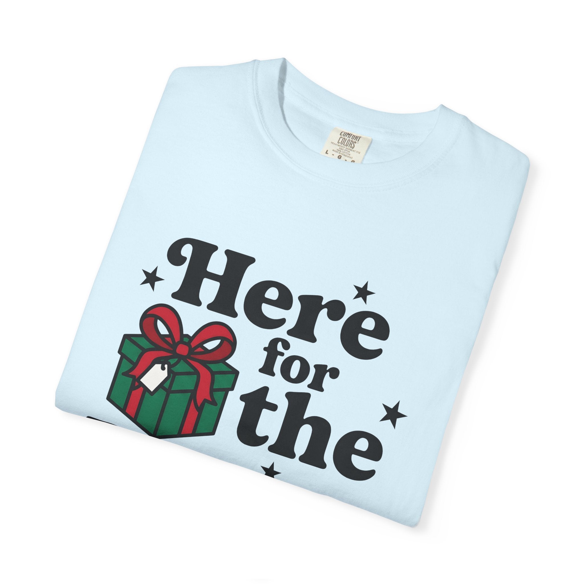 Present Box Shirt Holiday Xmas Gift Women Fun Tee Gift Box T-Shirt Christmas Fan Present Graphic Vintage Sparkles Tshirt