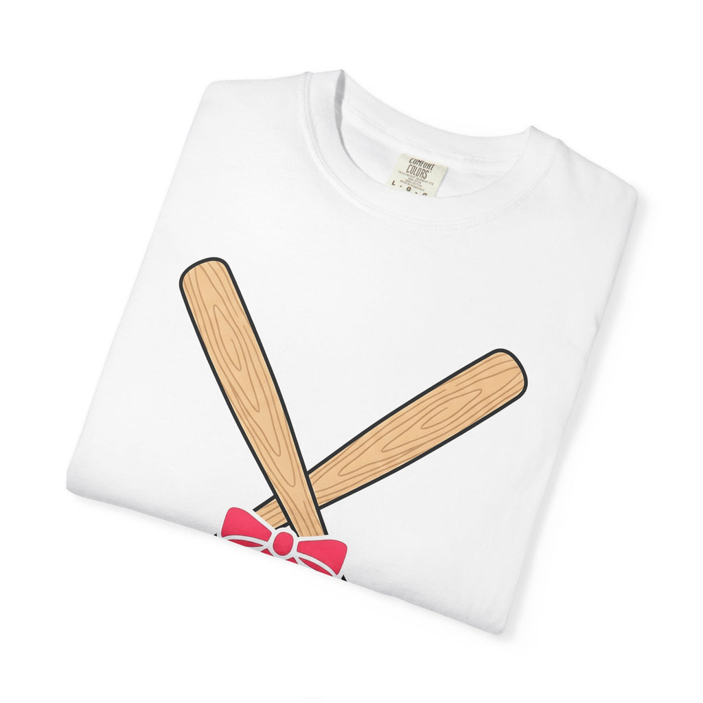 Baseball Bats Shirt Sports Ballgame Gift Women Hand Drawn Tee Baseball Bat T-Shirt Athlete Fan Baseball Tee Illustration Graphic Softball