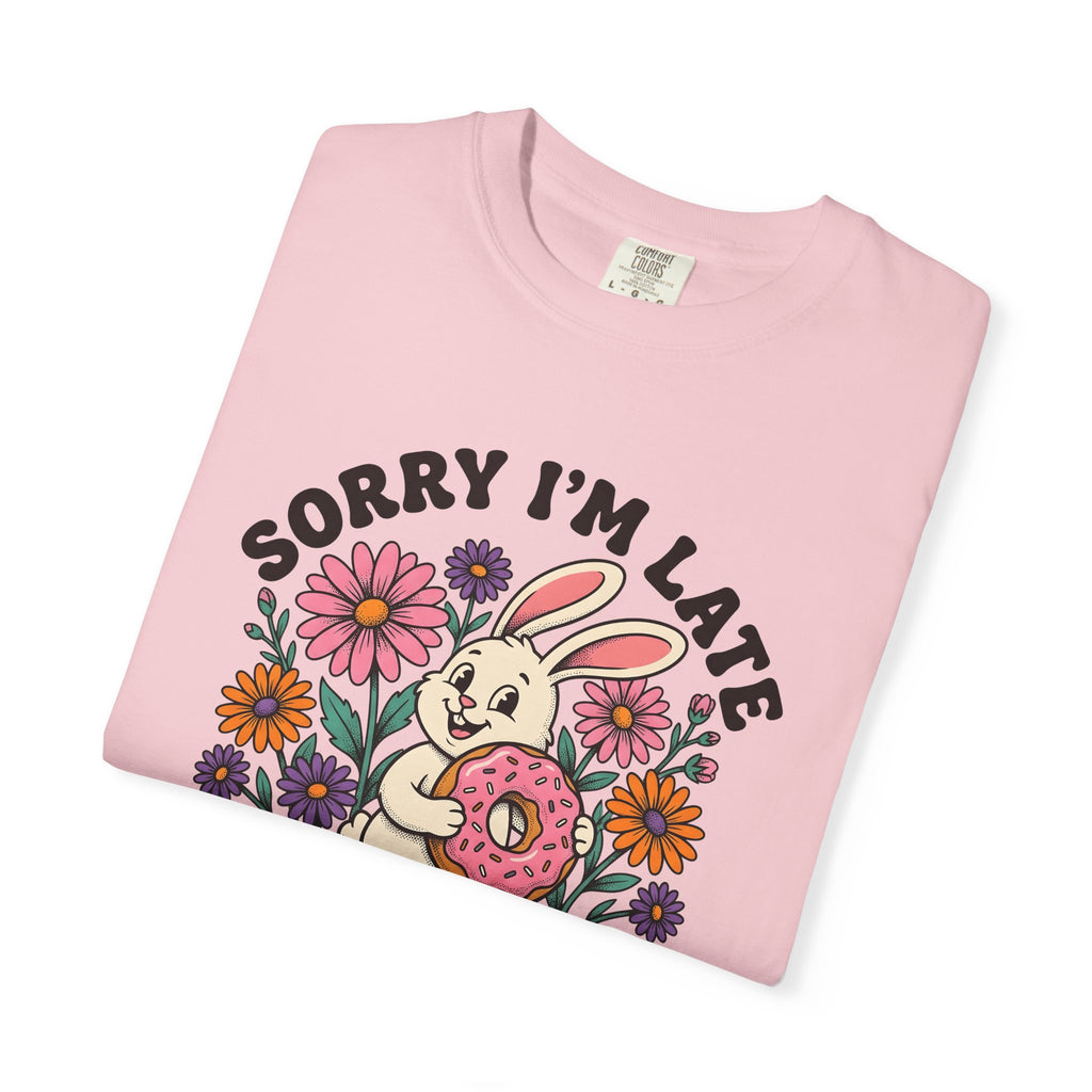 Hare Donut Shirt Funny Critter Gift Women Animated Tee Rabbit T-Shirt Humor Fan Cartoon Tshirt Creature Graphic Nostalgic Bloom Tshirt