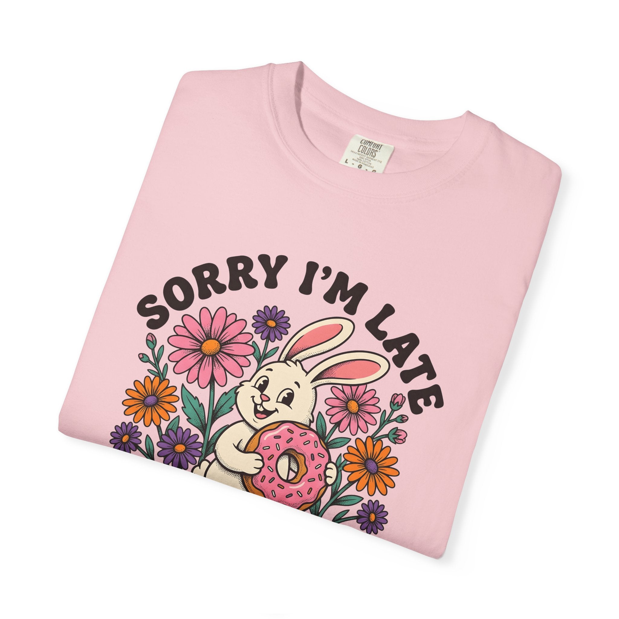 Hare Donut Shirt Funny Critter Gift Women Animated Tee Rabbit T-Shirt Humor Fan Cartoon Tshirt Creature Graphic Nostalgic Bloom Tshirt
