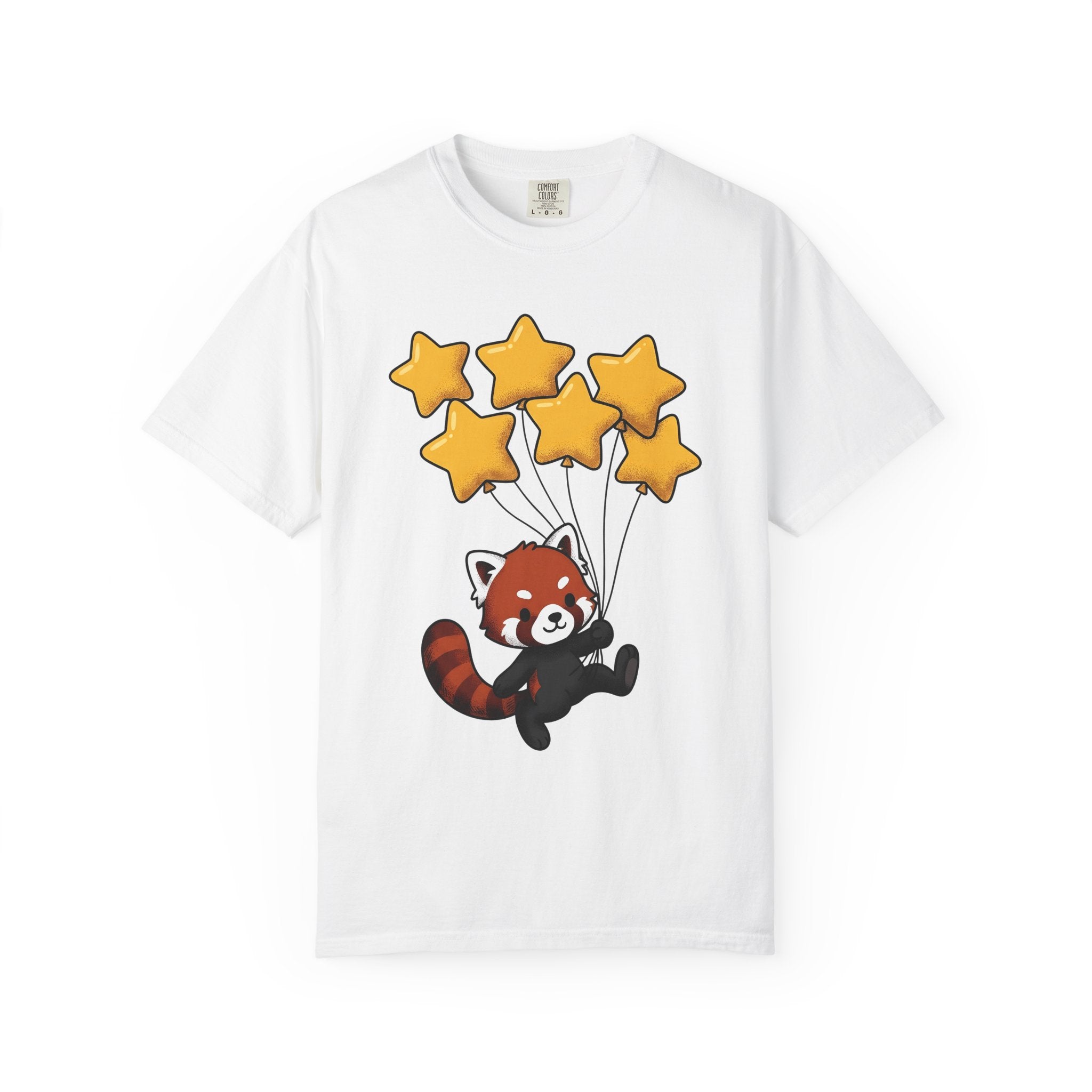 Red Panda Shirt St. Valentine's Day Animal Gift Women Kawaii Tee Panda T-Shirt Valentine Fan Cute Tshirt Wildlife Graphic Cartoon Star