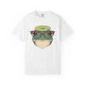 Amphibian Glasses Shirt Frog Nature Gift Women Cartoon Tee Specs T-Shirt Toad Fan Eyewear Tshirt Environmental Graphic Line Art Water Lily