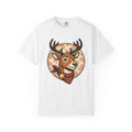 Elk Marshal Shirt Christmas Cowboy Gift Women Comic Tee Wapiti T-Shirt Christmas Fan Comic Tshirt Rodeo Graphic Retro Scarf Tshirt