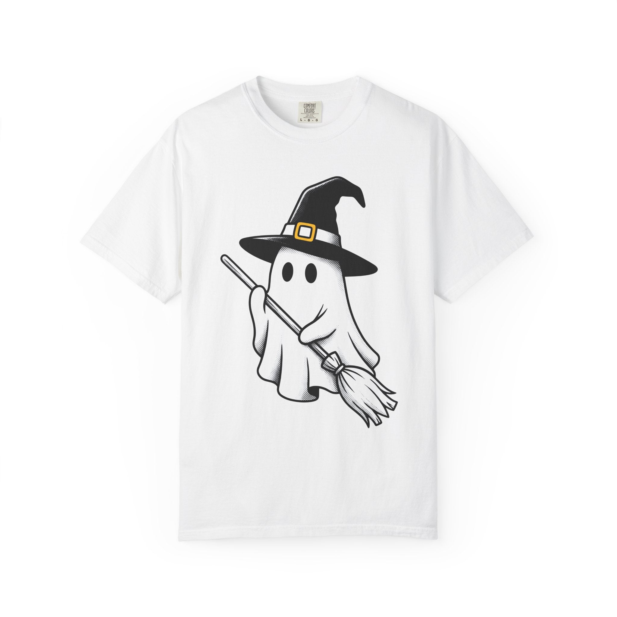 Phantom Witch Shirt Halloween Fantasy Gift Women Comic Tee Sorceress T-Shirt Horror Fan Cartoon Tshirt Mythical Graphic Hand Drawn Witch