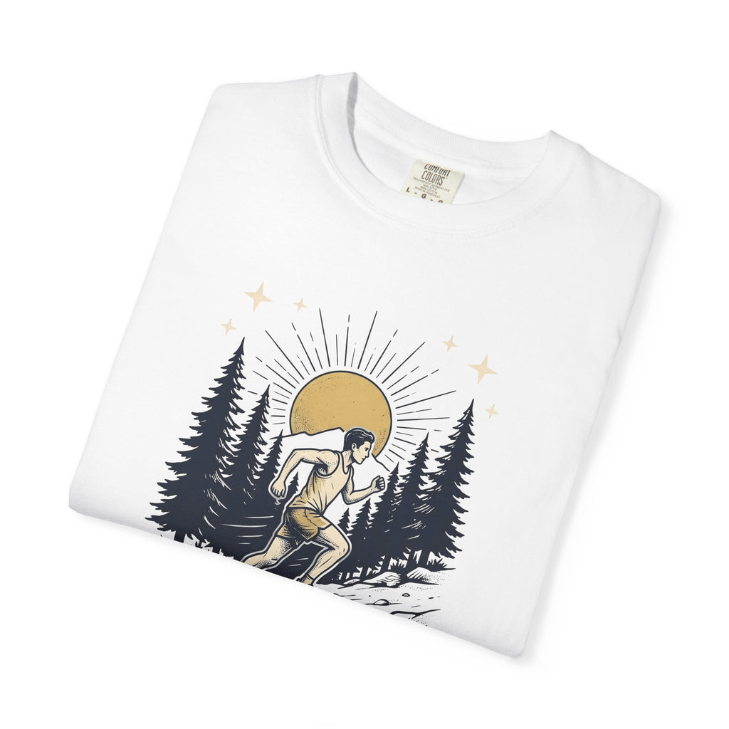 Trail Running Shirt Running Camping Gift Women Retro Tee Ultrarunning T-Shirt Runner Enthusiast Vintage Tshirt Camping Graphic Line Art