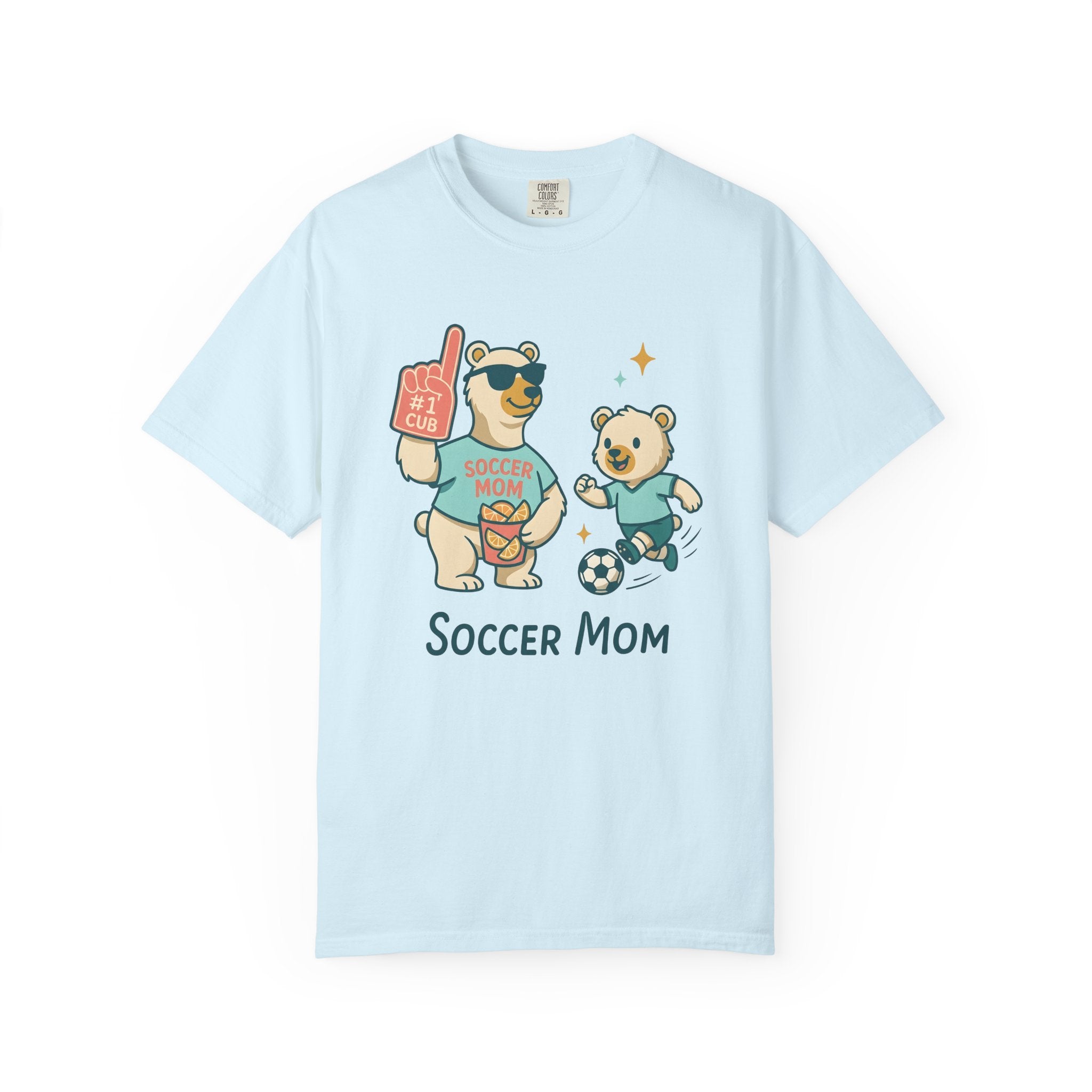 Bear Clan Shirt Moms Exercise Gift Women Sweet Tee Clan T-Shirt Mom Enthusiast Cute Tshirt Fitness Graphic Illustrated Soccer Ball Tshirt