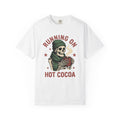Skeleton Hot Cocoa Shirt Christmas Humor Gift Women Vintage Tee Hot Chocolate T-Shirt Xmas Fan Distressed Graphic Tshirt Retro Beanie Tshirt
