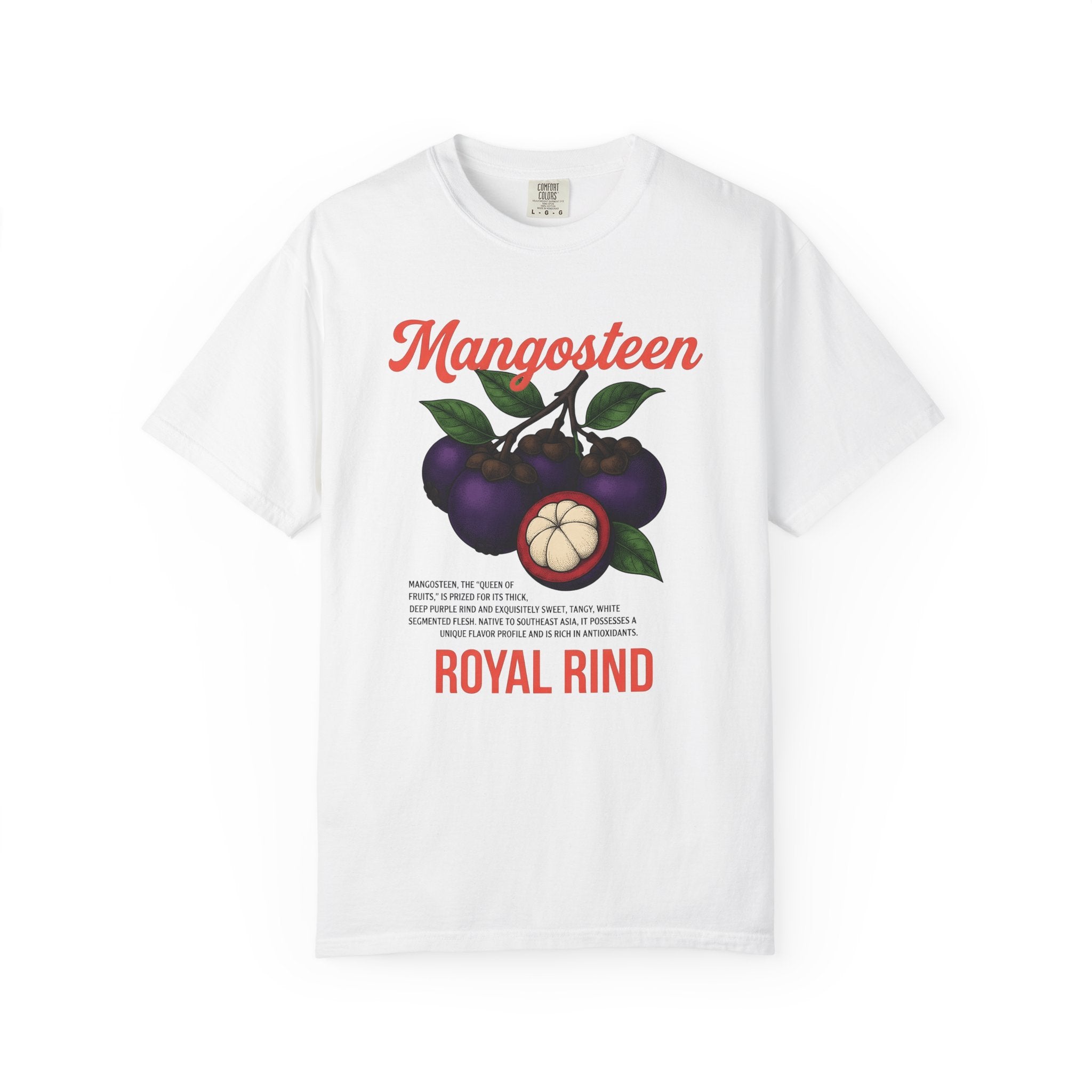 Mangosteen Fruit Shirt Fruit Kitchen Gift Women Hand Drawn Tee Mangosteen T-Shirt Fruit Fan Hand Drawn Tshirt Cooking Graphic Watercolor