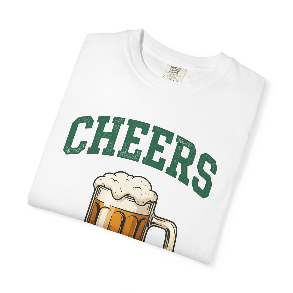 Beer Glass Shirt St Patrick's Day Alcohol Gift Women Retro Tee Pint Glass T-Shirt Beer Fan Vintage Tshirt Boozy Graphic Sketch Beer Head