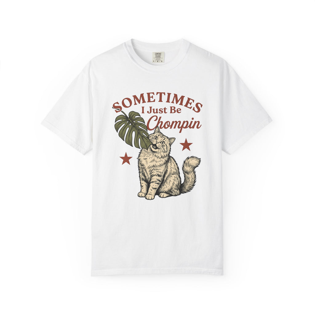 Soft Cat Shirt Cat Satire Gift Women Cartoon Tee Kitten T-Shirt Cat Fan Comic Tshirt Parody Graphic Old School Monstera Plant Tshirt