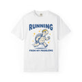 Jogging Turtle Shirt Sports Jokes Gift Women Comic Tee Turtle T-Shirt Athlete Fan Cartoon Tshirt Humor Graphic Vintage Sparkles Tshirt