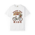 Bicycle Graphic Shirt Floral Nature Gift Women Vintage Tee Bike T-Shirt Botanical Fan Retro Tshirt Earth Graphic Hand Drawn Sun Tshirt