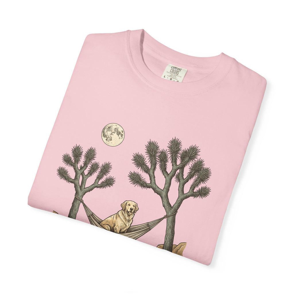 Retriever Dog Shirt Dog Hiking Gift Women Rustic Tee Retriever T-Shirt Dog Fan Canine Graphic Tshirt Line Art Sling Tshirt