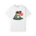Frog Eyewear Shirt Easter Creatures Gift Women Line Art Tee Glasses T-Shirt Easter Fan Spectacles Tshirt Animal Graphic Old School Bowtie