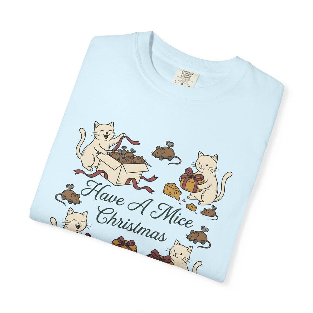 Cat Drawing Shirt Cat Winter Gift Women Cartoon Tee Kitten T-Shirt Cat Fan Feline Tshirt Frosty Graphic Doodle Gift Tshirt