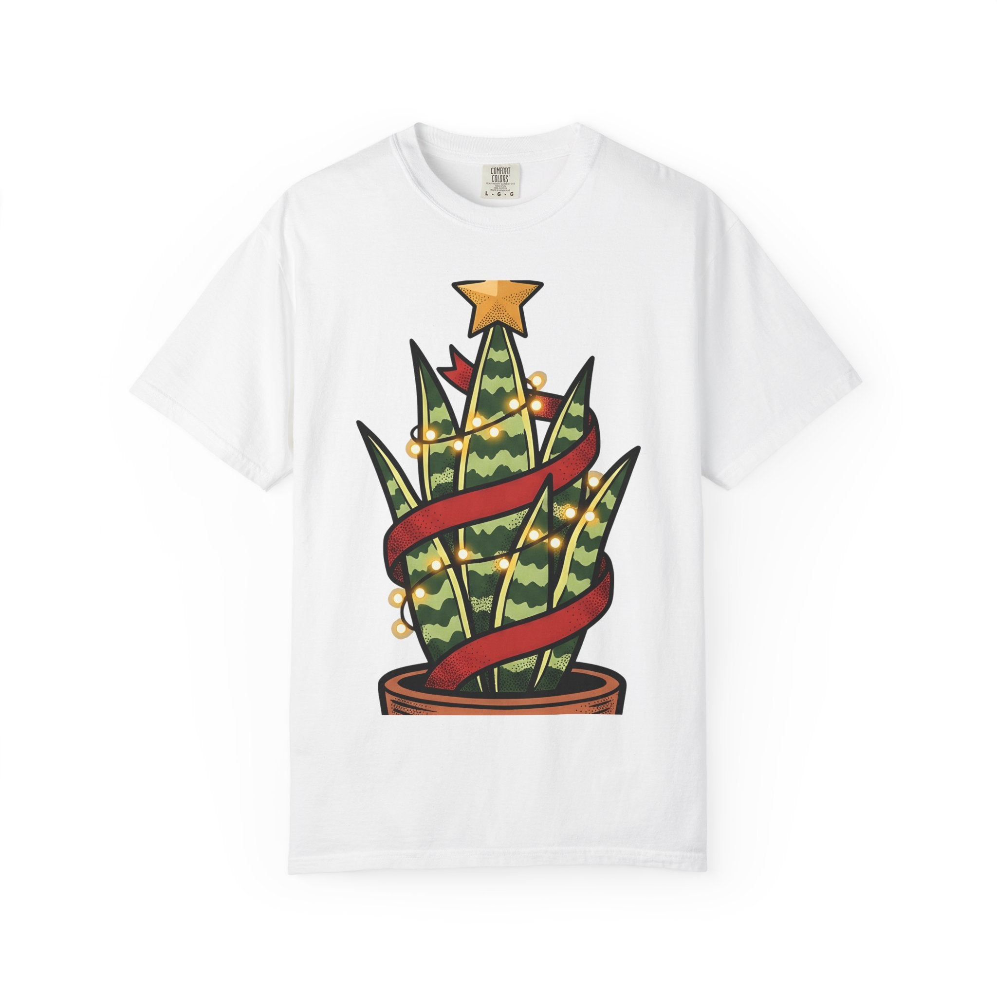 Christmas Cactus Shirt Cute Holiday Gift Women Cartoon Tee Thanksgiving Cactus T-Shirt Kawaii Fan Cartoon Tshirt Christmas Graphic Vintage
