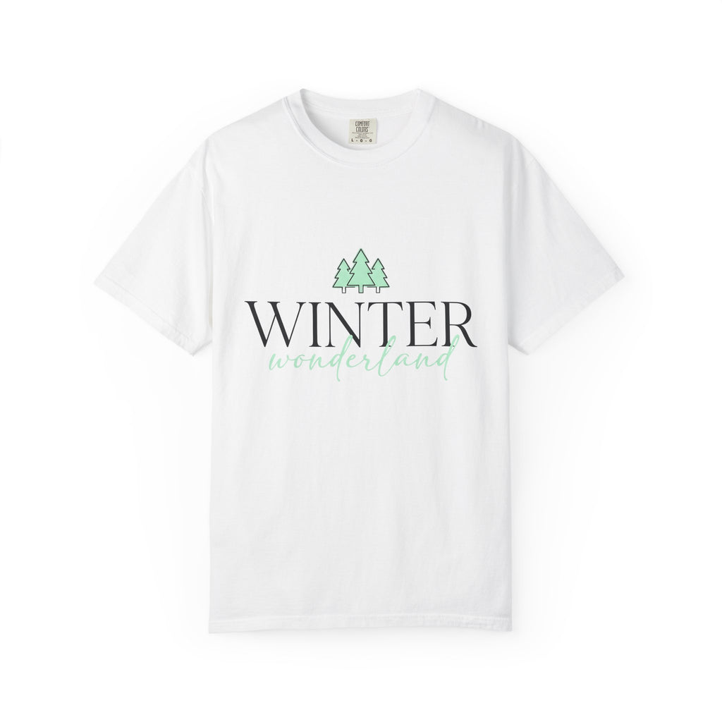 Spruce Trees Shirt Holiday Frost Gift Women Plain Tee Evergreen T-Shirt Christmas Fan Fir Tshirt Frosty Graphic Trendy Calligraphy Font