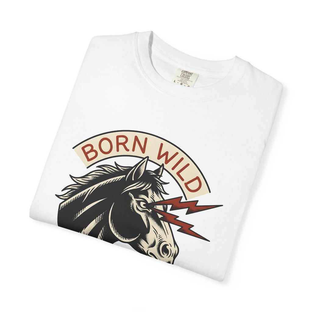 Horse Head Shirt Cowgirl Western Gift Women Vintage Tee Equine T-Shirt Rodeo Fan Cowboy Tshirt Western Graphic Retro Lightning Bolts Tshirt
