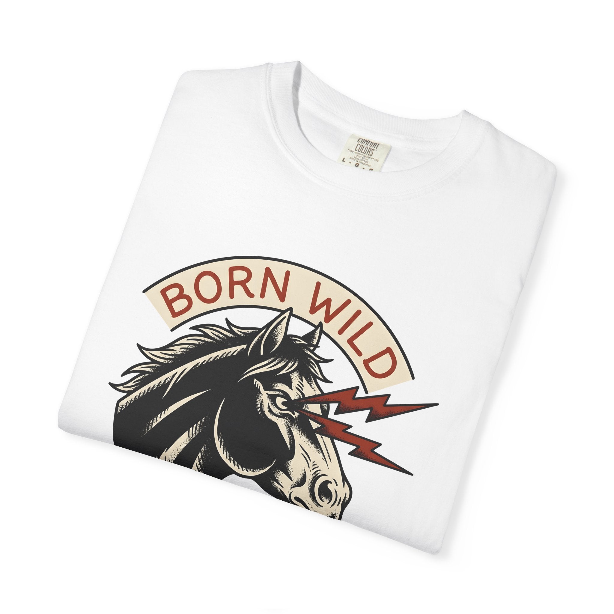 Horse Head Shirt Cowgirl Western Gift Women Vintage Tee Equine T-Shirt Rodeo Fan Cowboy Tshirt Western Graphic Retro Lightning Bolts Tshirt